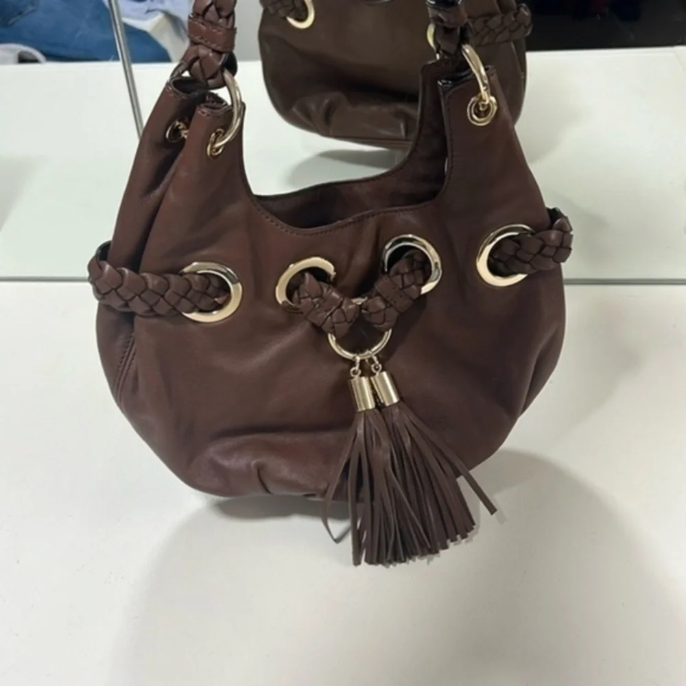 Michael Kors small tassel hobo bag